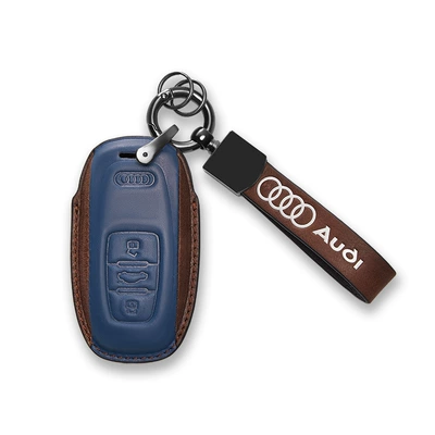 For Audi key set a4l a6l Static Rod/Key Bag - navy-blue-audi-a