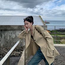 【不退不换】后开叉收腰西装外套女款高级感老钱风显瘦小西服女