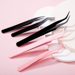 PINK COCO false eyelash tweezers lazy grafting eyelash curler novice false eyelash tweezers tools cross-border wholesale