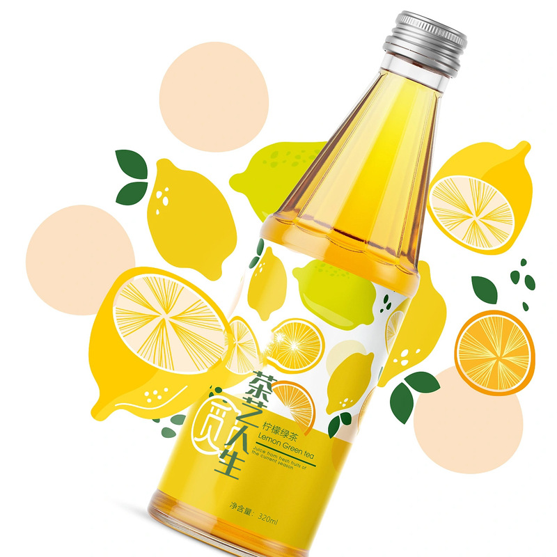 Lemon Green Tea Beverage, Original Cold Brew Tea with 0 Sugar and 0 Fat, Fruit-Flavored Green Tea Beverage, Direct from the Source Factory