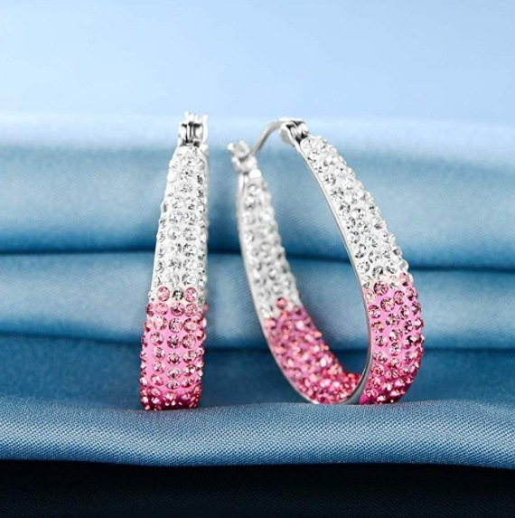 Plating, Inlay Design 1 Pair Elegant Lady U Shape Plating Inlay Alloy Zircon Earrings