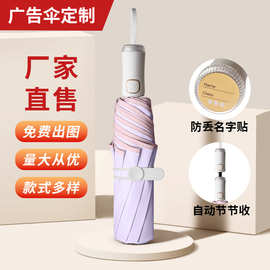 高端雨伞定制logo图案定做广告伞设计图片全自动节节收彩胶太阳伞