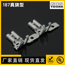 厂家直销 187真旗型端子 品质款 4.8真旗形插簧 母端子