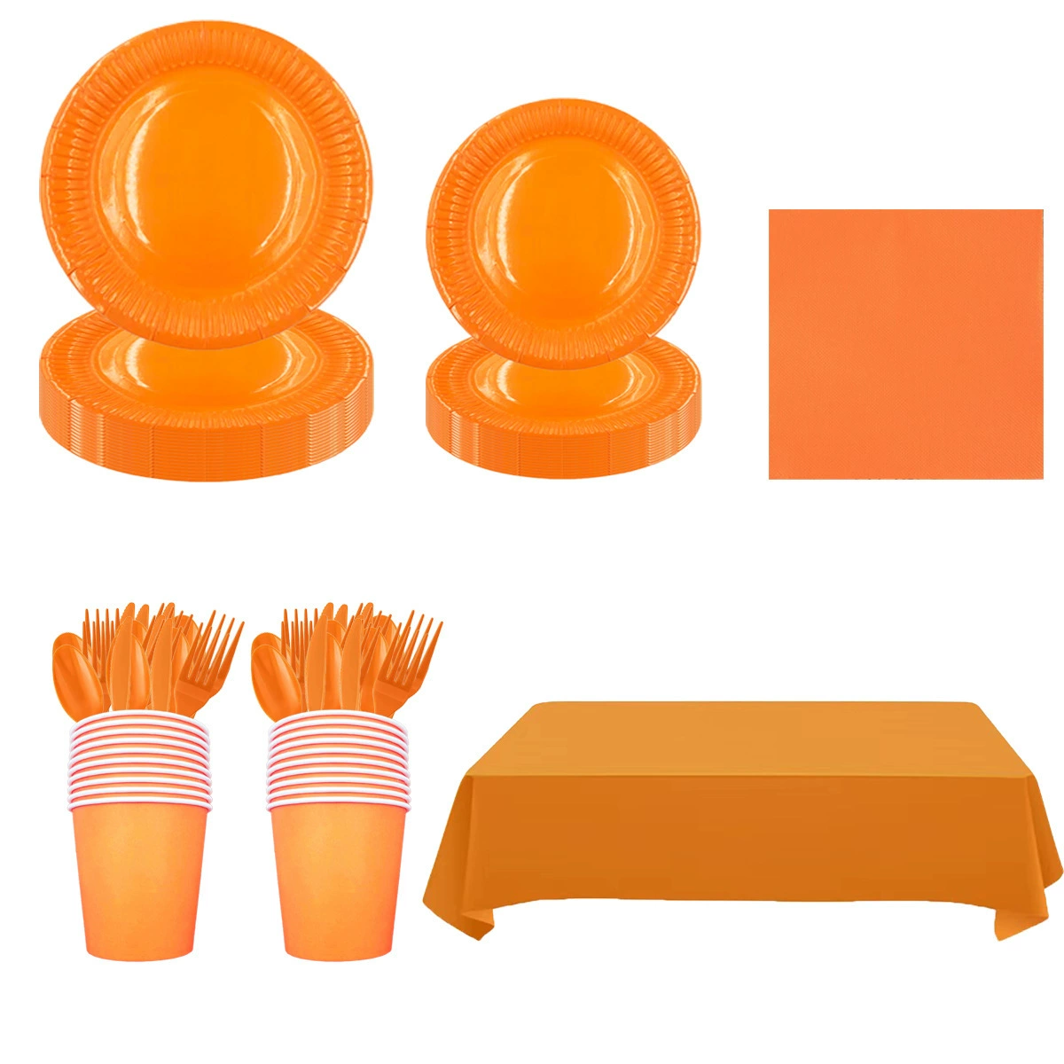 Новый бумажный лоток черный одноразовый набор посуды для вечеринки по случаю дня рождения удобный набор посуды разлагаемый нож и вилка бумага