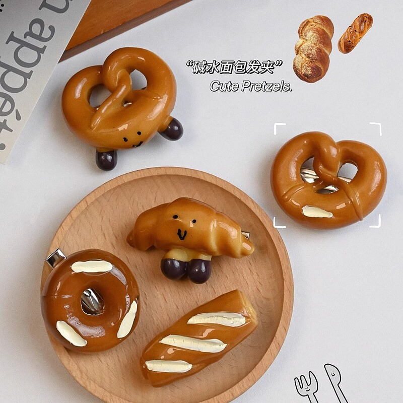 Creative New Alkaline Water Bread Hairpin, Simulated Baguette Food Duckbill Clip, High-End Side Clip, Cute Hair Accessories Hairpin Creative New Alkaline Water Bread Hairpin, Simulated Baguette Food Duckbill Clip, High-End Side Clip, Cute Hair Accessories Hairpin