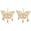 Fashionable design resin, metal earrings with butterfly, European style