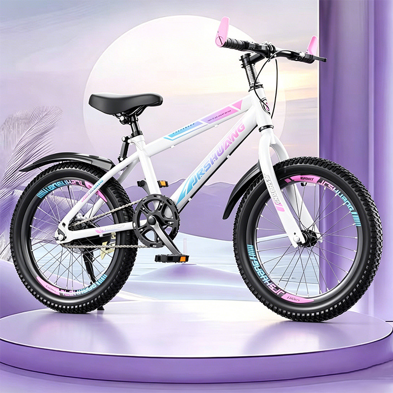 Bicicleta de montaña adolescente de velocidad única varón de velocidad de viaje ligero para mujeres 8 - 16 años de seguridad image 8