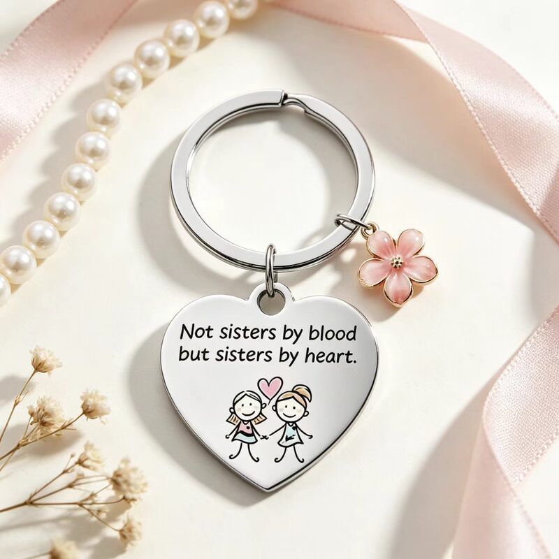 Amazon best-selling stainless steel keychain, a Christmas gift, a Christmas stocking stuffer, a gift for best friends and girlfriends