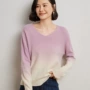 长袖女士套头v字领打底衫