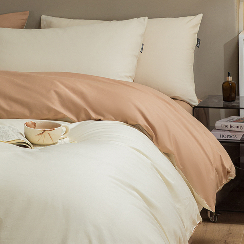 60 camas de algodón conjunto de cuatro piezas 2025 nueva sábanas de algodón de lujo ligero de algodón largo cuatro estaciones colcha de cama universal