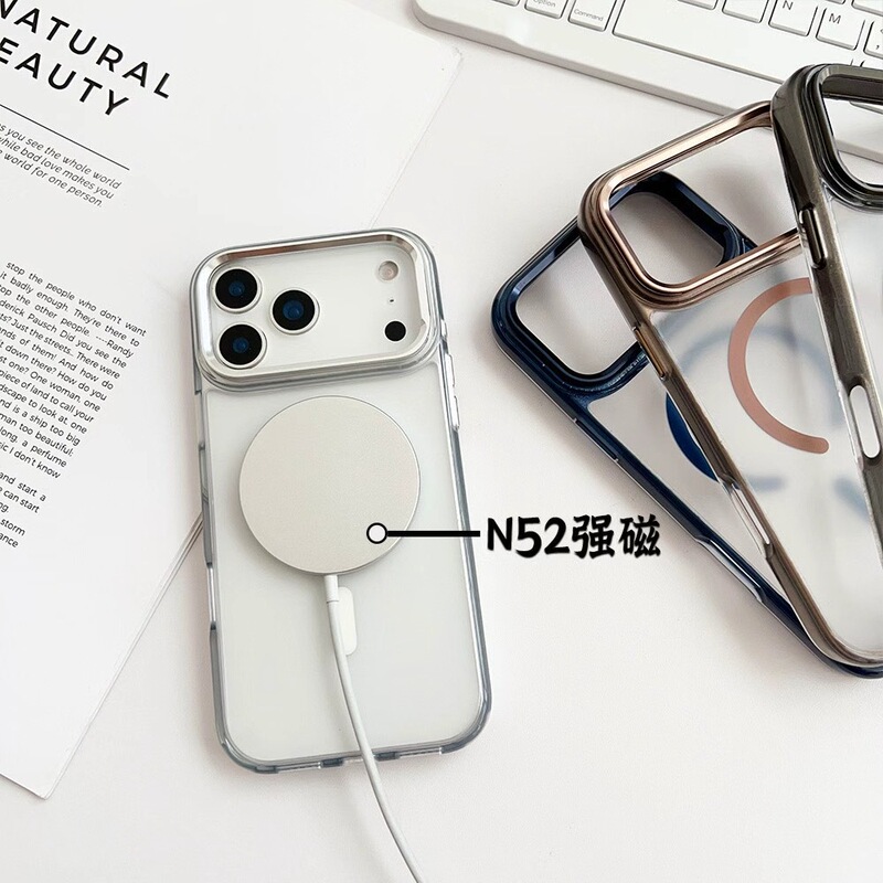 L Suitable for iPhone 17Promax Magnetic Ag Hardware Lens Holder Mobile Phone Case iPhone 17Pro New Model L Suitable for iPhone 17Promax Magnetic Ag Hardware Lens Holder Mobile Phone Case iPhone 17Pro New Model