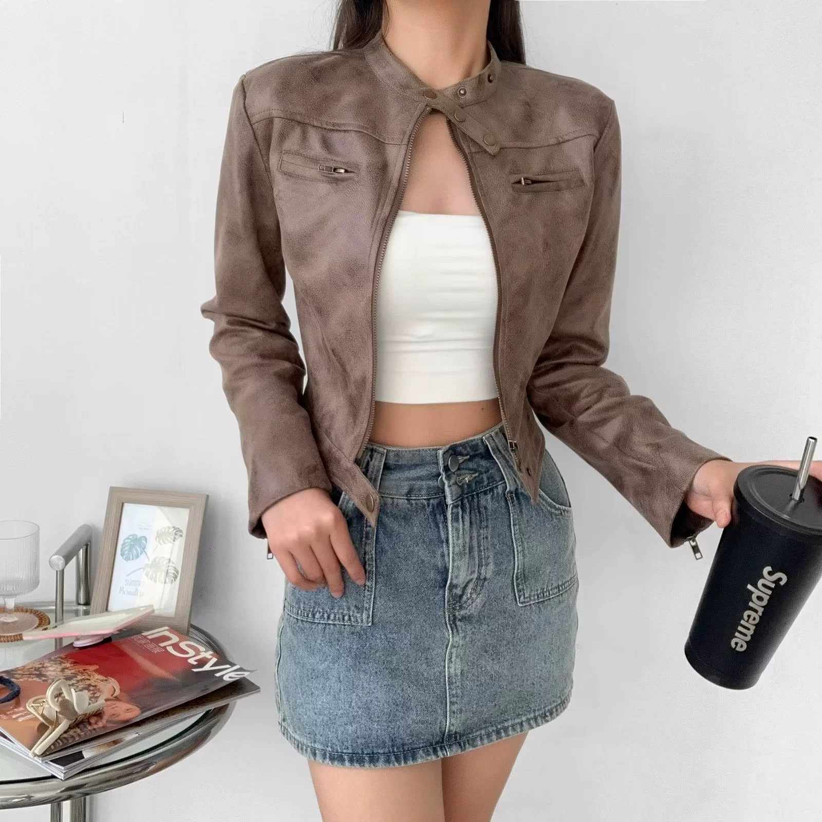 Summer jacket, European style, slim fit