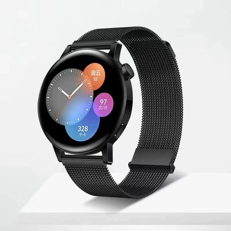 Подходит для Huawei GT3/GT4 официальный ремешок Milanese 18/20/22 мм нержавеющая сталь двойная магнитная пряжка