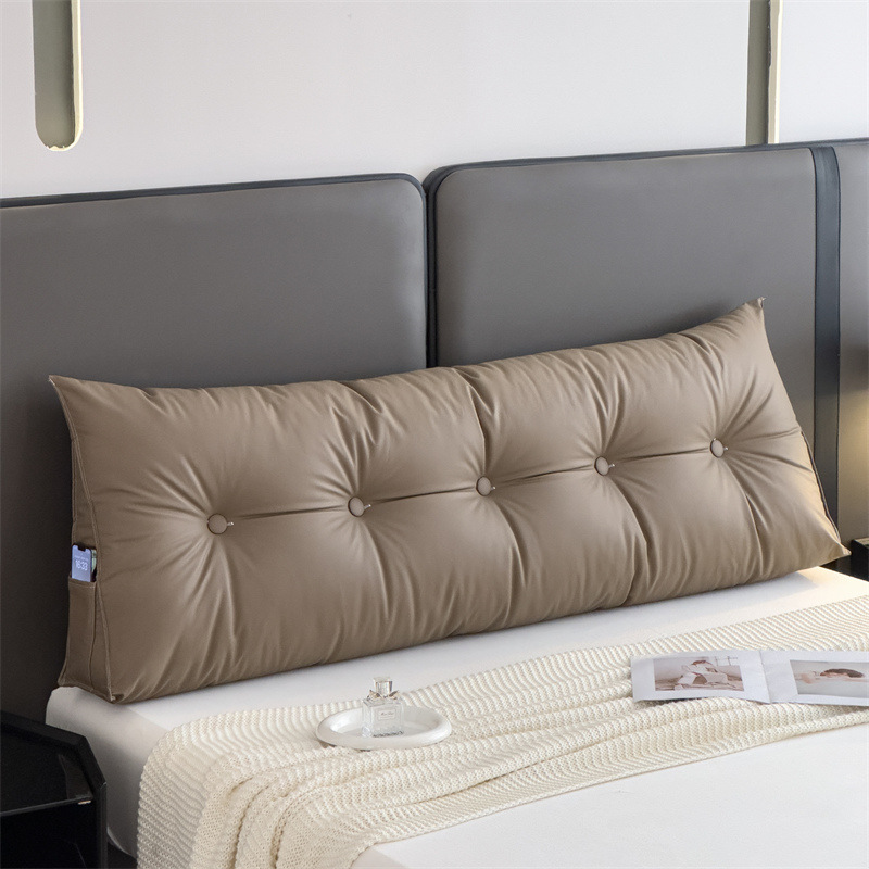 綿麻のベッドのない柔らかいバッグのクッションの大きい背もたれのクッションの2024新型のベッドの枕の三角の畳は直接壁に寄りかかっています。