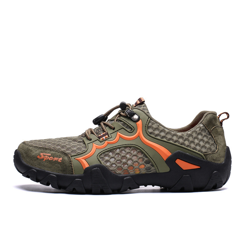 Zapatos de hombre transfronterizos de verano nuevos zapatos deportivos transpirables de malla zapatos casuales de malla suave al aire libre zapatos de montaña para hombres