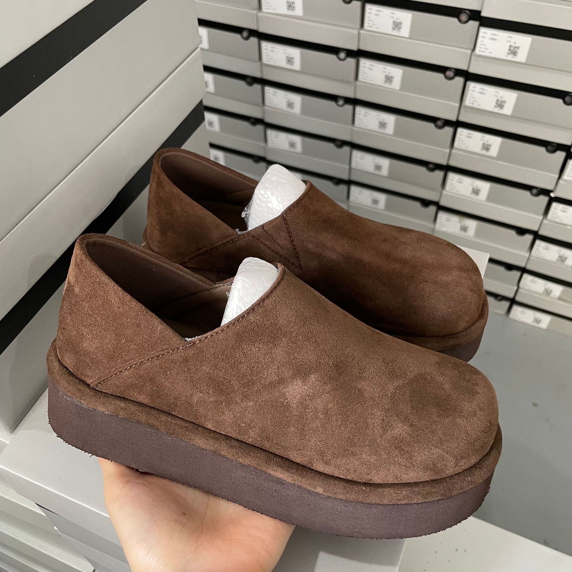 Mocassini slip-on da donna in vera pelle scarpe casual comode_voghion.com