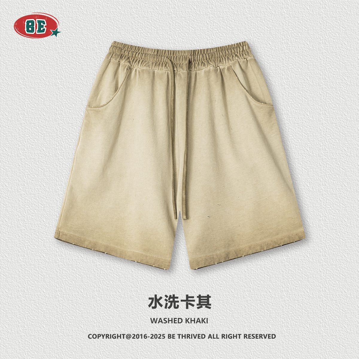 Pantalones Cortos Deportivos Lavados para Hombre de Algodón Holgados para Deportes y Ocio