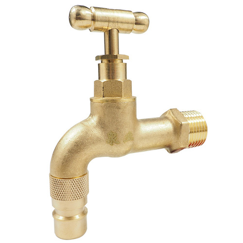 All-brass outdoor old-style faucet quick-open slow-open with lock anti-theft water nozzle 4/16 inch freeze-proof