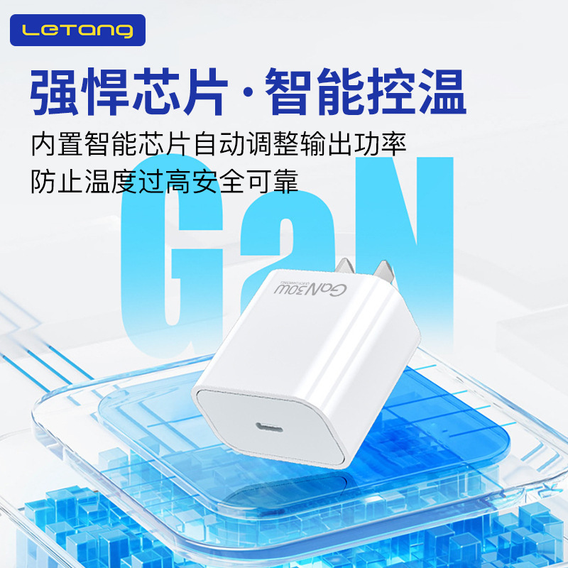 楽糖3C認証Gan窒化ガリウムPD30W充電器セット|undefined