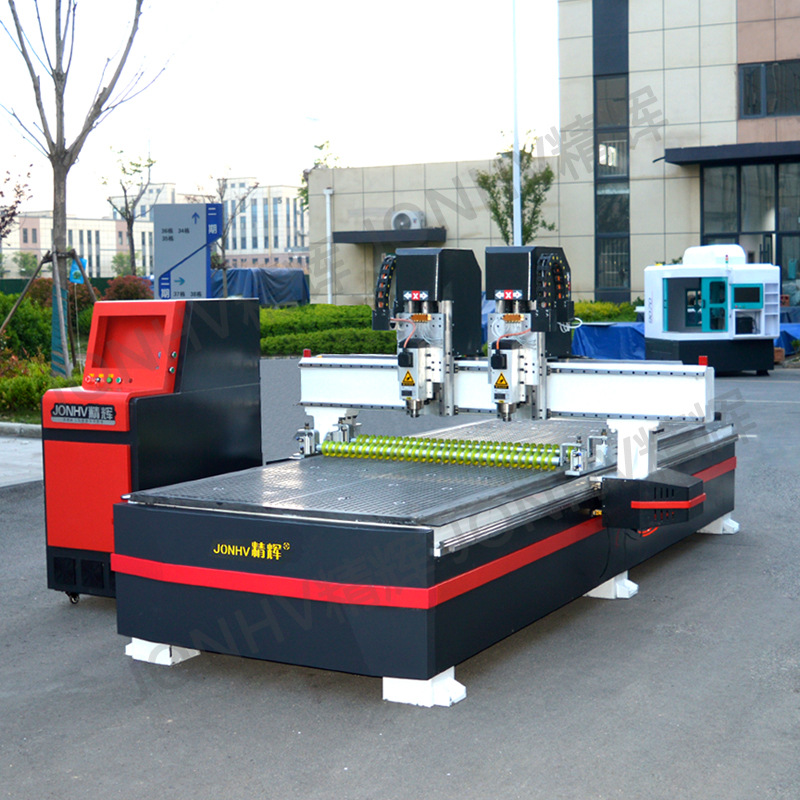 대형 흡착 압력 휠 더블 헤드 조각 기계 업그레이드 모델