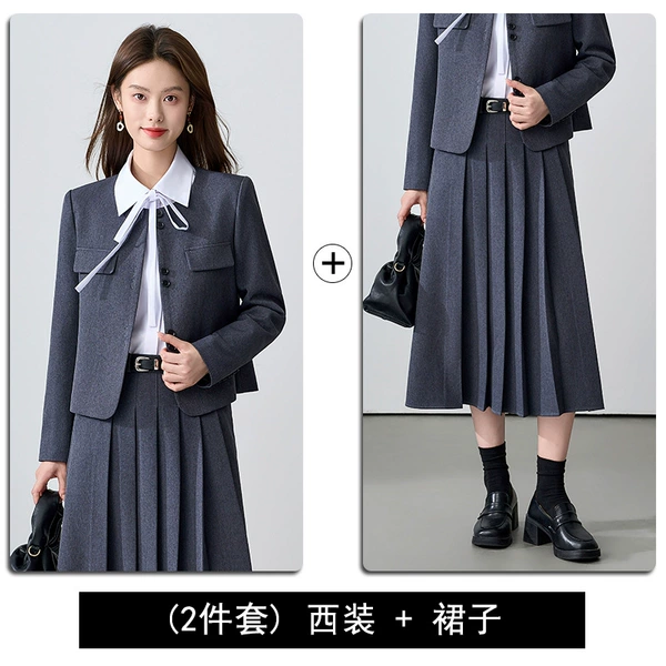 Classic suit jacket, skirt