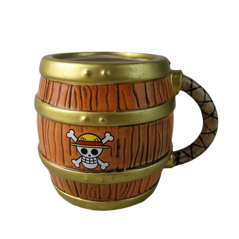 3D en relieve taza de barril de vino taza de agua taza de tambor taza de café taza de desayuno taza de barril taza de cerveza de gran capacidad