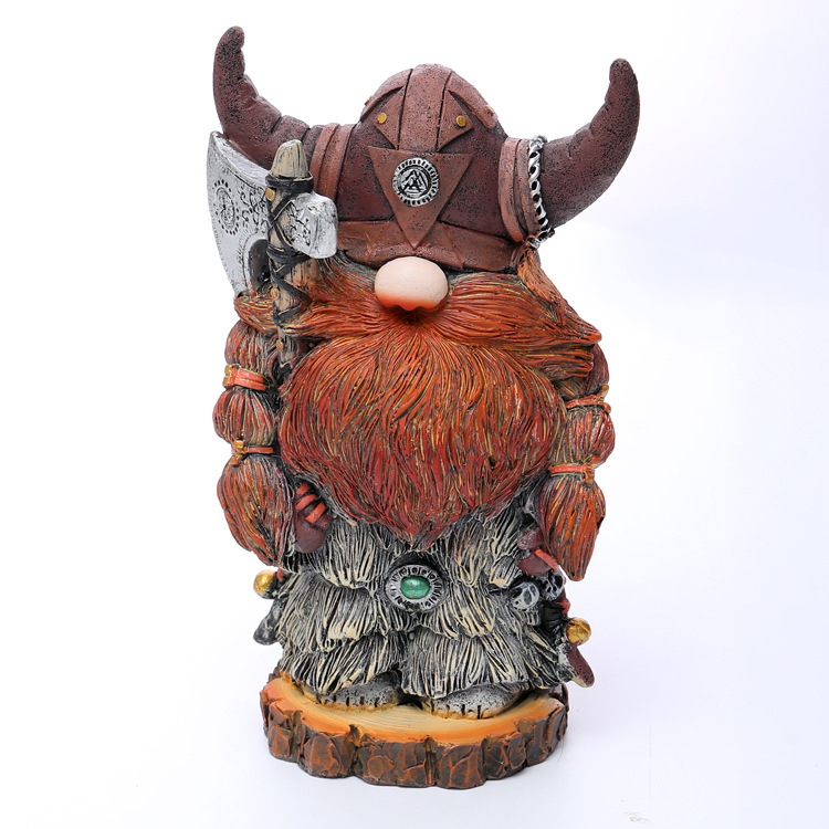 Halloween Viking Kriger Tauren Dværg Harpiks Håndværk Dekoration Hjem Kreativ Landskab Skulptur_voghion.com