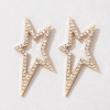 Design metal earrings, European style, suitable for import, wholesale