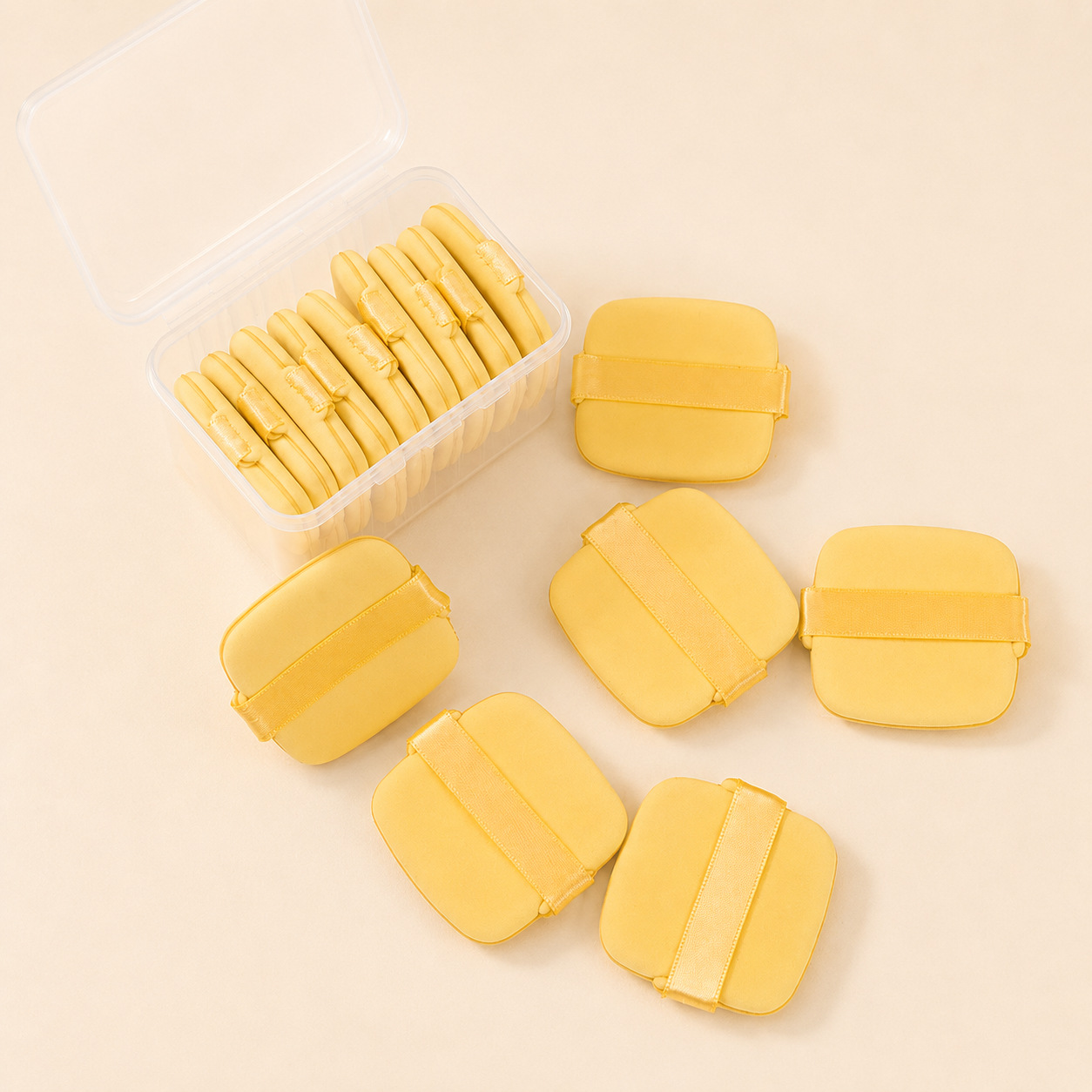 Juego de esponjas de maquillaje ultra suaves en stock, que no absorben polvo, de doble uso para aplicaciones en seco y húmedo, esponja tipo cojín, especial para base líquida, venta al por mayor.