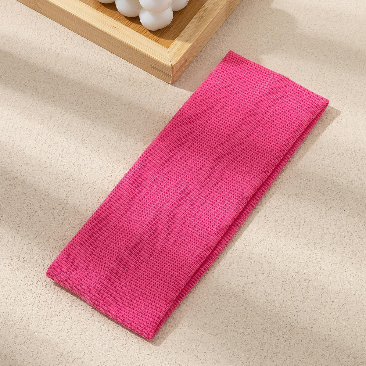 Nueva banda de pelo de punto de color sólido para hombres y mujeres yoga deportes sudor absorbente diadema internet celebridad mismo estilo hilo de algodón lavado de cara banda de pelo