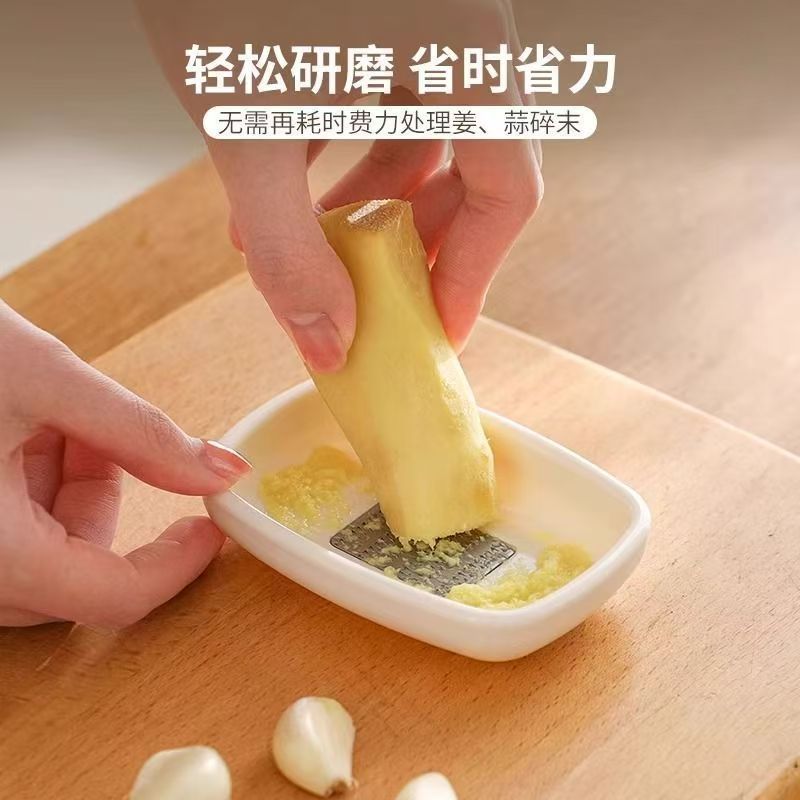 Mastillo de jengibre molido, artefacto de la cocina, moledor de jengibre molido a mano, moledor de jengibre molido a mano, moledor de jengibre molido a mano, disco de molienda de jugo de jengibre