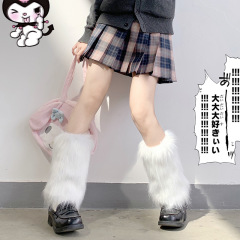 獣耳風和風ロングソックス 厚手保温重ね履きソックス 可愛いJK制服ソックス ふくらはぎ保護ソックス 裏起毛