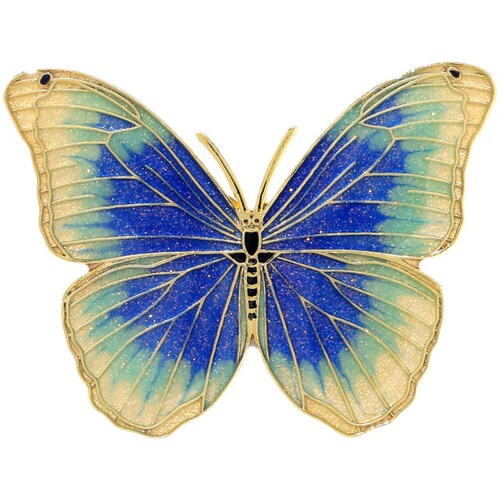 Butterfly Painted Oil Coat Pin, New Fashion, High-End Women's Design, Unique, Exquisite, Small Luxury, Distinctive Suit Pin