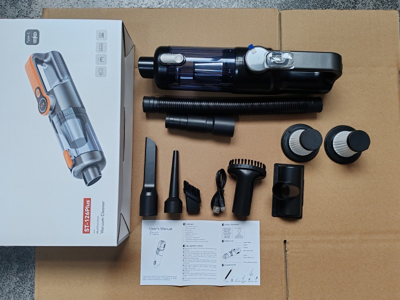 블랙 + 건메탈 장식 부품 11.1V, 중성 ST-126Plus 컬러 박스 + 중성 영문 설명서, + 정품 일반 필터 2개, 컬러 박스