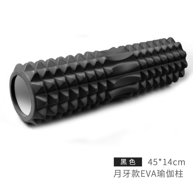 Lobo diente palo yoga media luna hueco columna de yoga EVA profundo palo de masaje relajación muscular rodillo de yoga palo