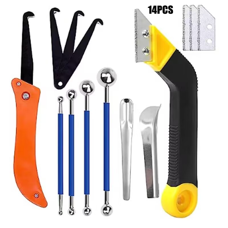 14 피스 그라우팅 및 코킹 도구