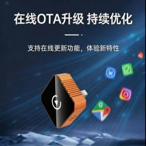 Kvadrat Formalı Avtomobil CarPlay Simsiz Qəbuledicisi, Çox Rəngli, Avtomatik Qoşulma