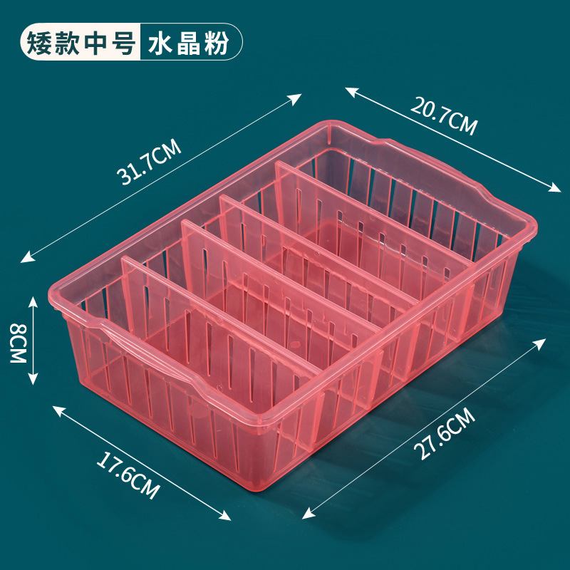 透明デスクトップ収納ボックスプラスチック長方形収納バスケット引き出しオーガナイザー多機能収納ボックスZhao Zhishun|undefined