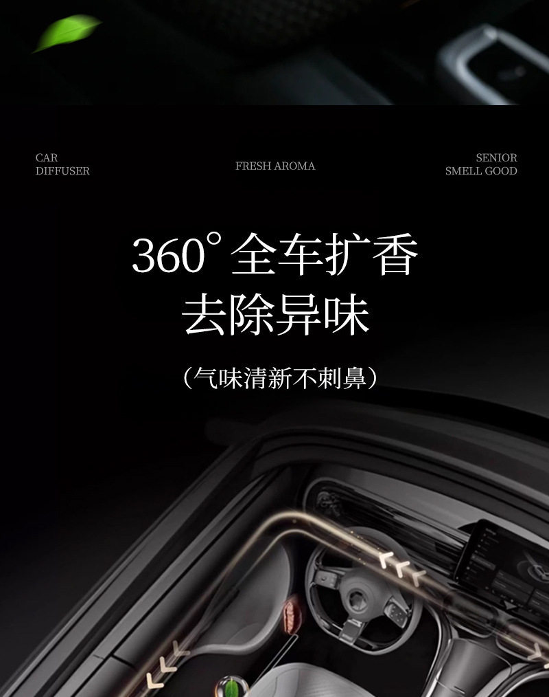Debedi Jianshan Car Fragrance Oriental Charm Car Interior Fragrance Long-Lasting Cologne Scent