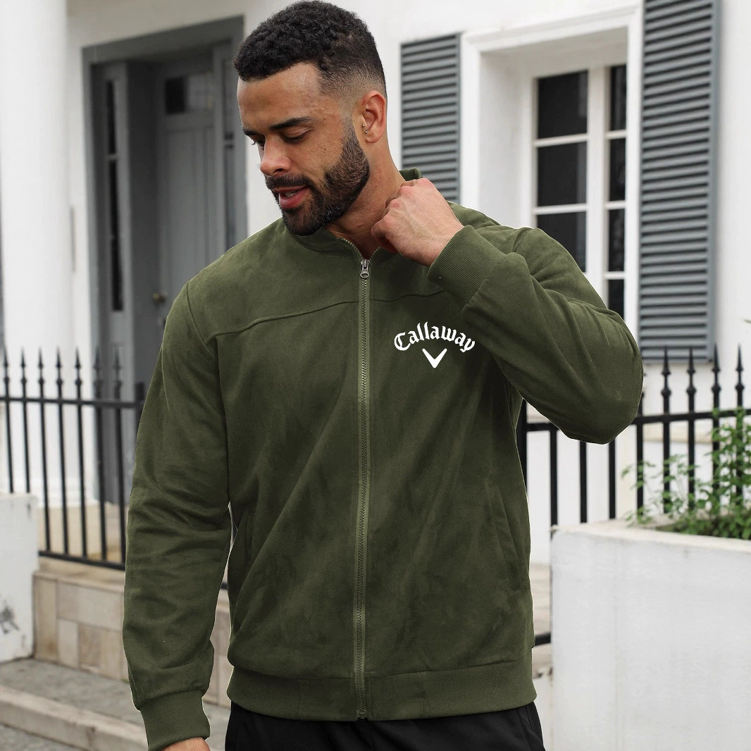 Мужская куртка-кардиган из замши на молнии, осенняя, в стиле ретро, с длинным рукавом, для путешествий по Amazon