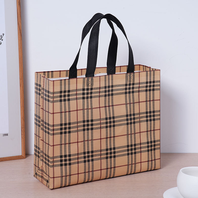 Bolsa de compras gruesa nueva red no tejida bolsa de tienda de ropa bolsa de regalo portátil bolsas de ropa de mujer personalizadas lggo