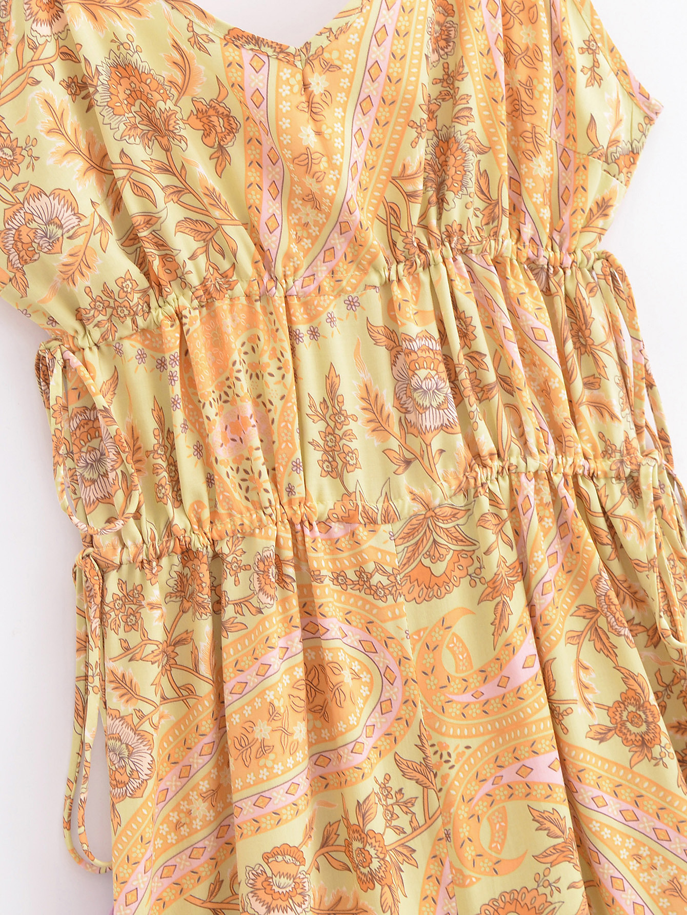 Paisley Print Jumpsuit Bohemian Style