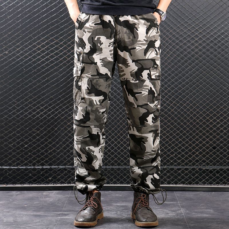 Frühling Herbst Outdoor Cargo Casual Lange Lockere Gerade Mehrere Riemen Europäische und Amerikanische Große Größen Herren_voghion.com