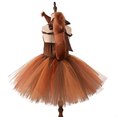 Squirrel Style Children's Dress Animal Costume Clothing Children's Party Performance Costume Role-Playing Cross-Border Amazon