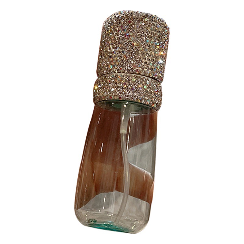 Botella de spray de Viaje Luz de lujo conjunto de diamantes tóner de niebla ultra fina tonificación botella vacía tipo de prensa regalo de alto valor
