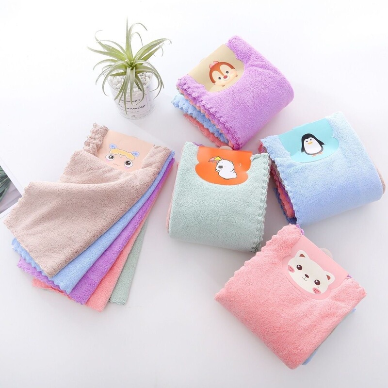 5-Pack Coral Fleece Square Towels 30*30 Absorbent Hand Towels Kitchen Cleaning Towels Solid Color Wholesale Kitchen Cleaning 5-Pack Coral Fleece Square Towels 30*30 Absorbent Hand Towels Kitchen Cleaning Towels Solid Color Wholesale Kitchen Cleaning