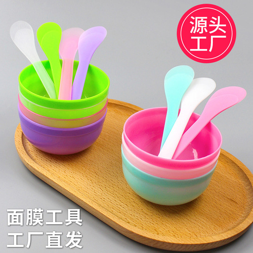Beauty Tools Mask Bowl Wholesale Makeup and Beauty Supplies Mask Mixing Bowl Mixing Stick Small Plastic Bowl Set Plastic