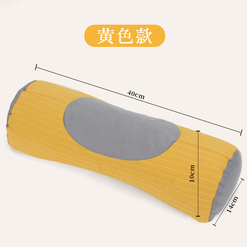 家用荞麦三角颈椎枕头u型纯棉护颈枕苦荞全壳睡觉牵引圆柱枕代发|undefined