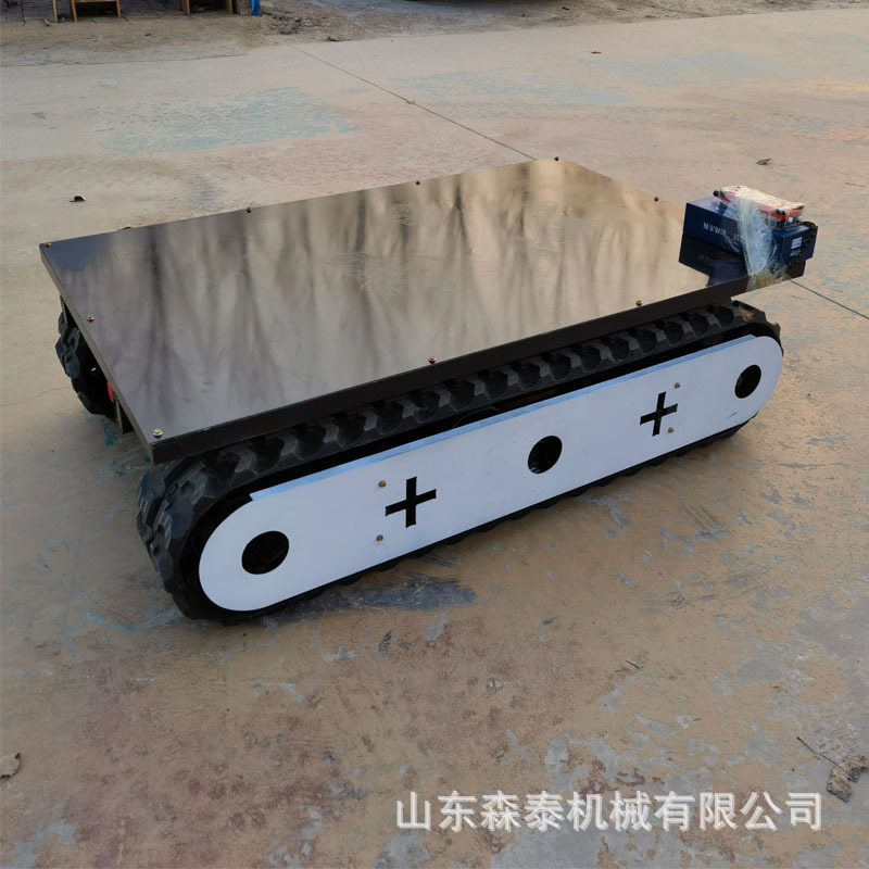 厂家供应小型橡胶履带底盘 改装液压履带总成 电动遥控履带底盘