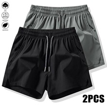M 35894 Summer Ice Silk Men's Training Shorts ��˿��ʿѵ����